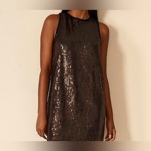 Zara Brown Sequin New Years Eve Mini Dress